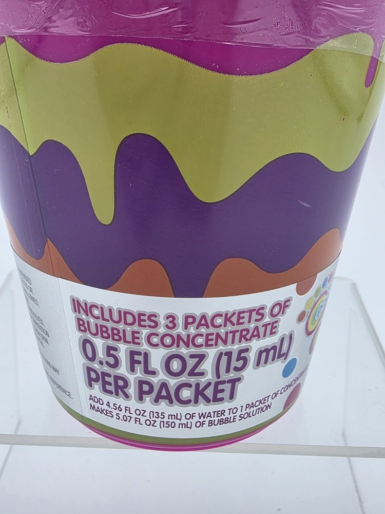 Milkshake Bubbles includes 3 Packets of Bubble Concentrate Toy