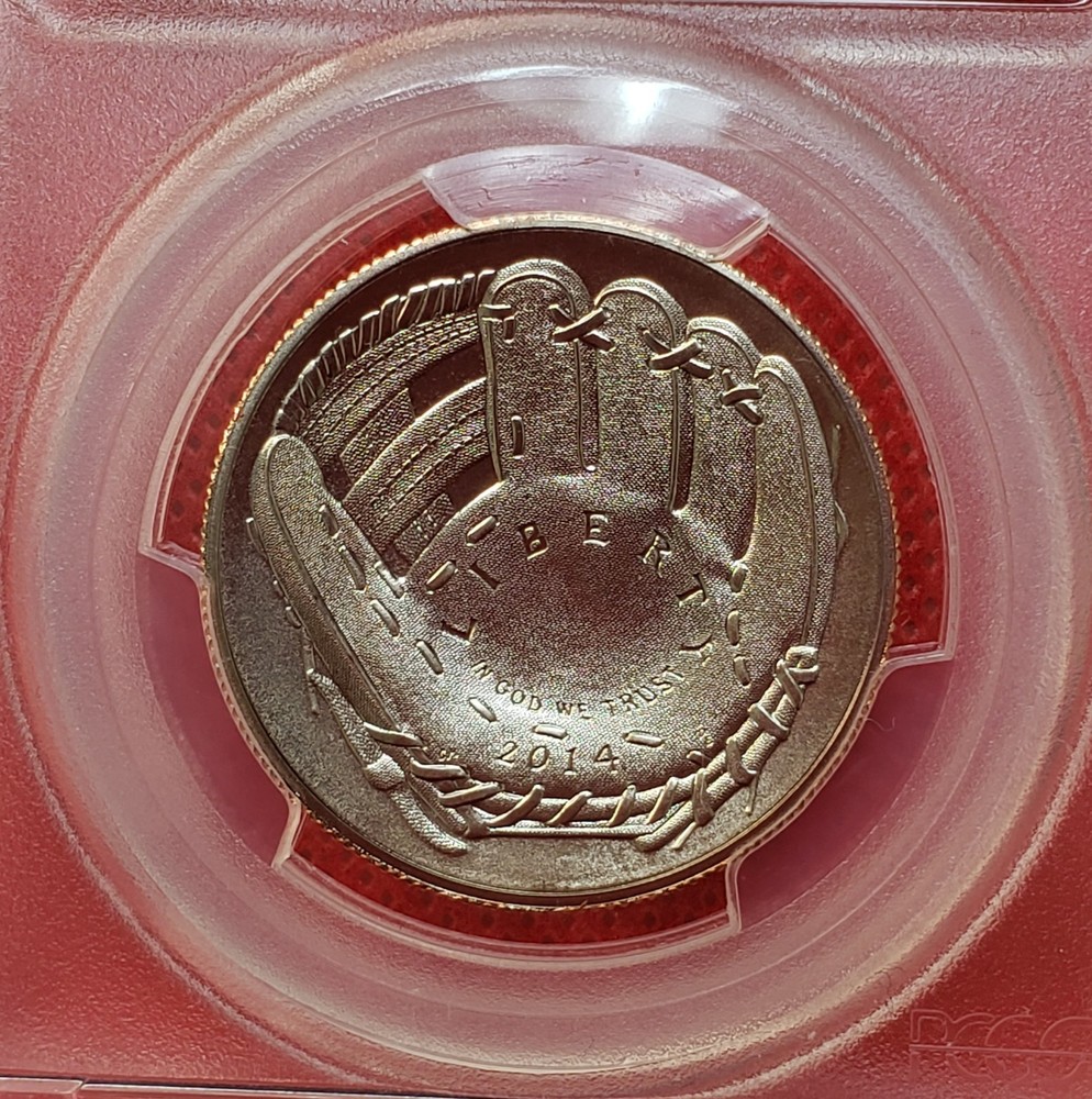 2014-D Baseball Half Dollar PCGS MS 70 First Pitch Baltimore