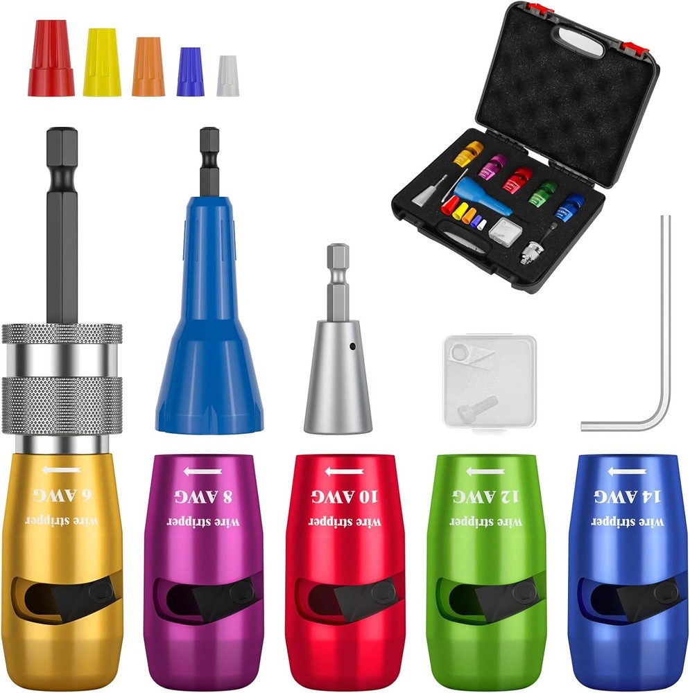 Wire Stripper for Drill Wire Stripping and Twisting Tool Upgrade Electrical NEW