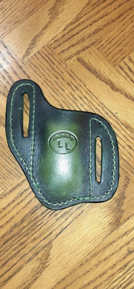 Handcrafted leather folding knife sheath