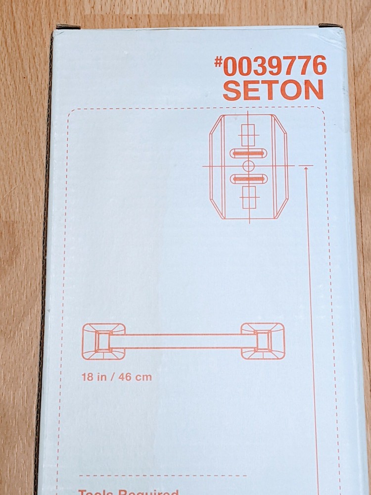 Project Source Seton 18-in Chrome Wall Mount Single Towel Bar