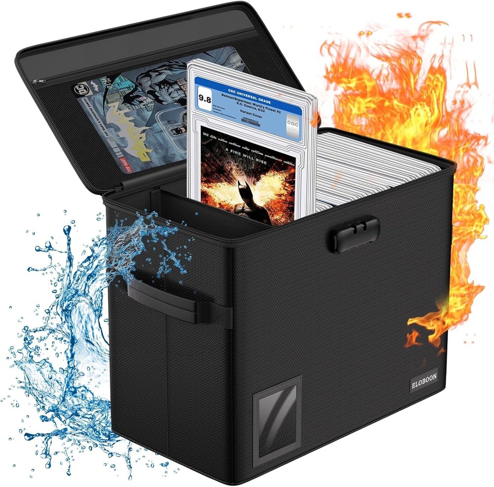 Fireproof Graded Comic Book Storage Stackable CGC Comic Book Box Holds 30 Comics