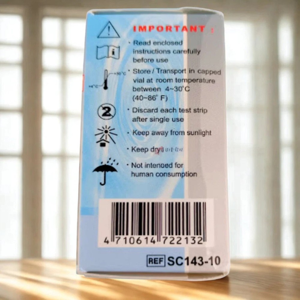 Original New 10 Test Strips Easy Touch For Cholesterol Level Check