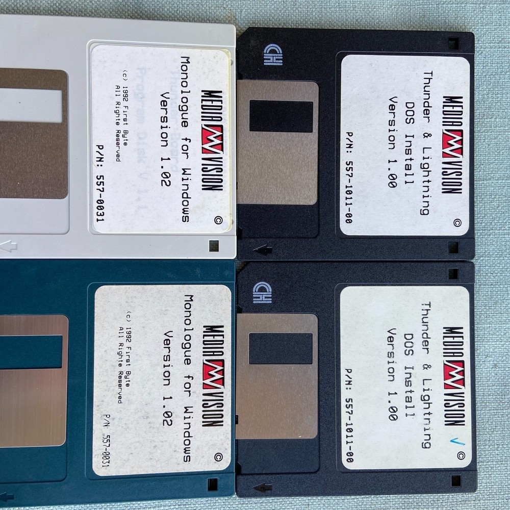 Computer Software Media Vision Sound Forge Thunder Lightning Driver Windows DOS