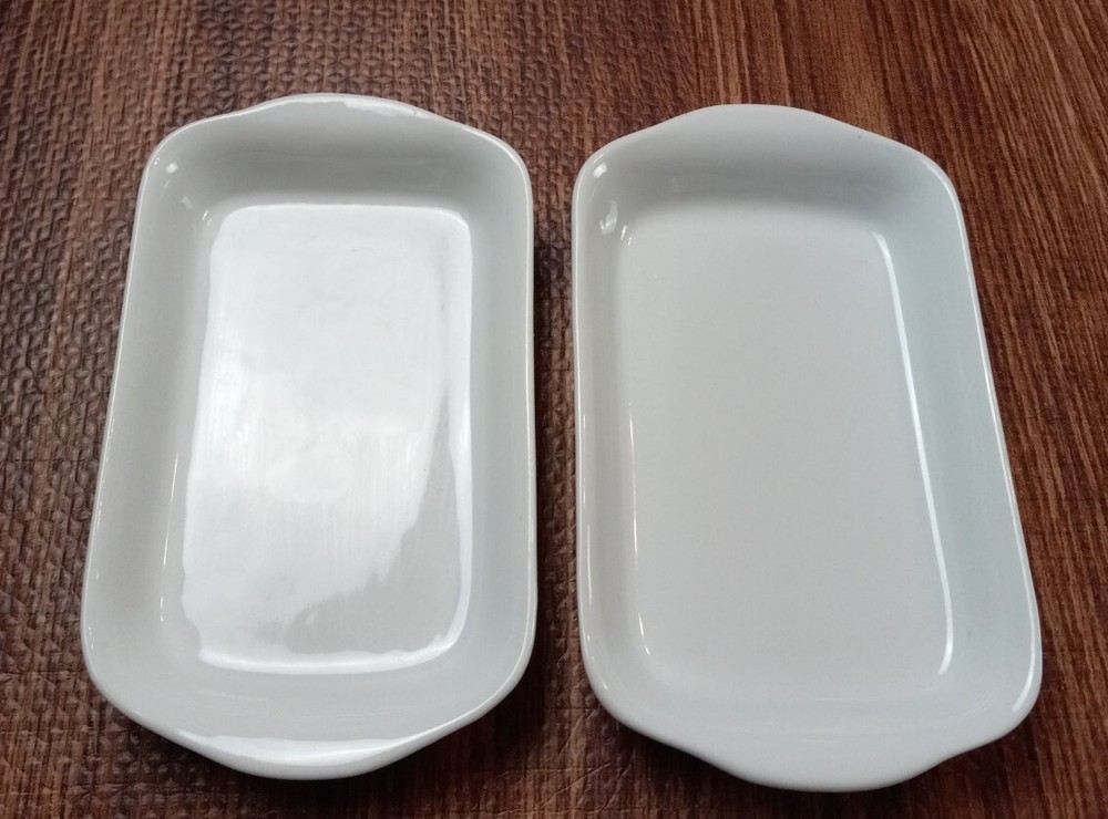 Rectangular Baker Roaster 7 1/4"L x 4"W x 1" Set of 2