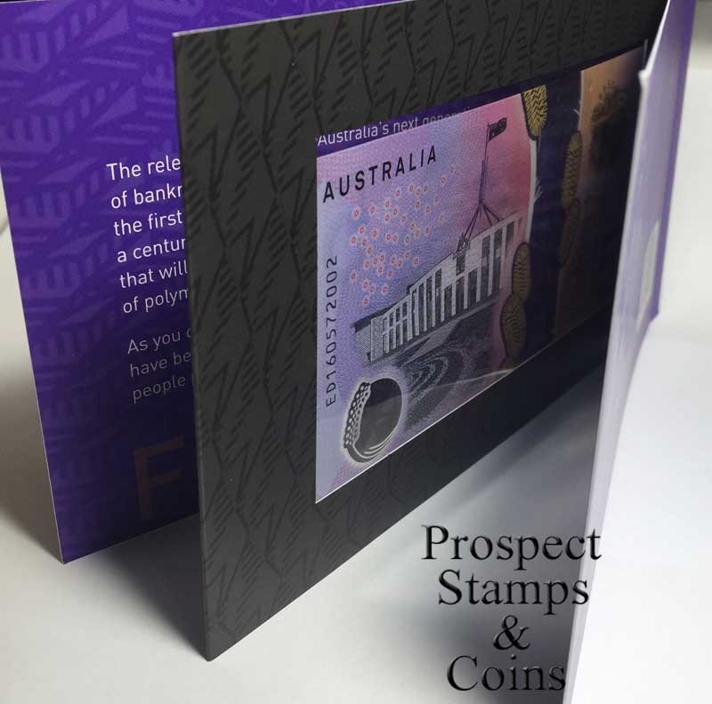 2016 $5 - STEVENS & FRASER -R224- UNC -Australian note in Next Generation Folder