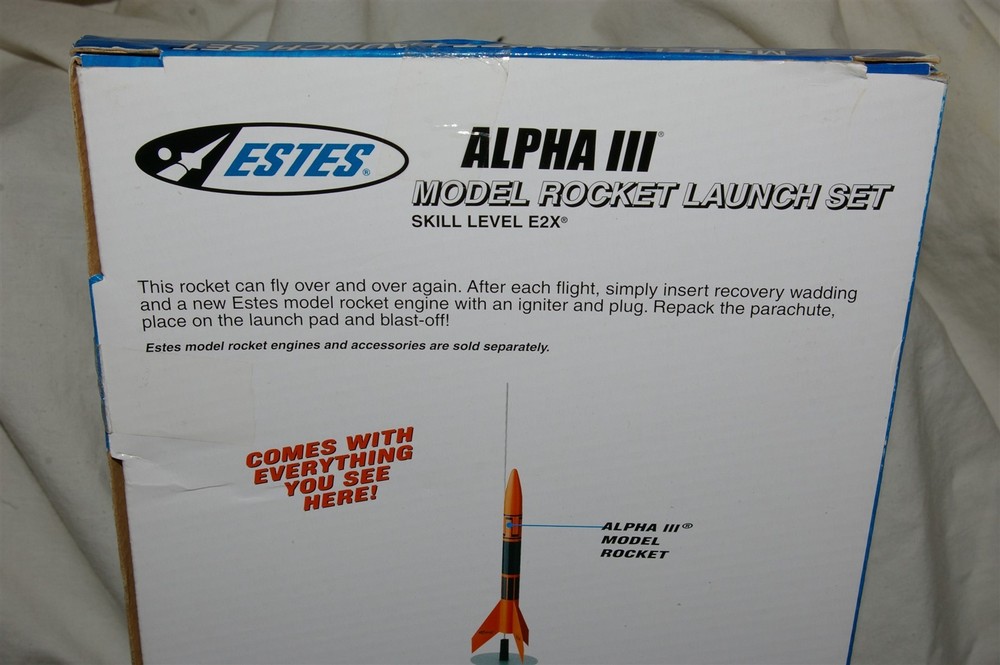 Estes Alpha III Model Rocket Launch Set Kit NEW