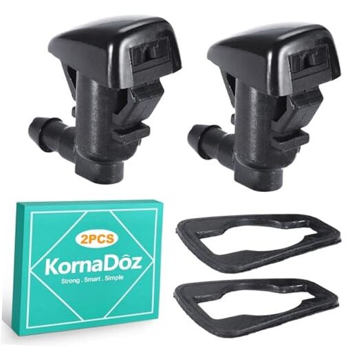 2PCS Universal Windshield Washer Nozzle Kit, Automotive Replacement Wiper