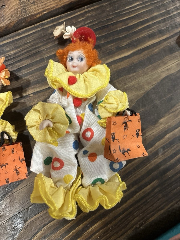 Clown Dolls. Maybe Porcelain