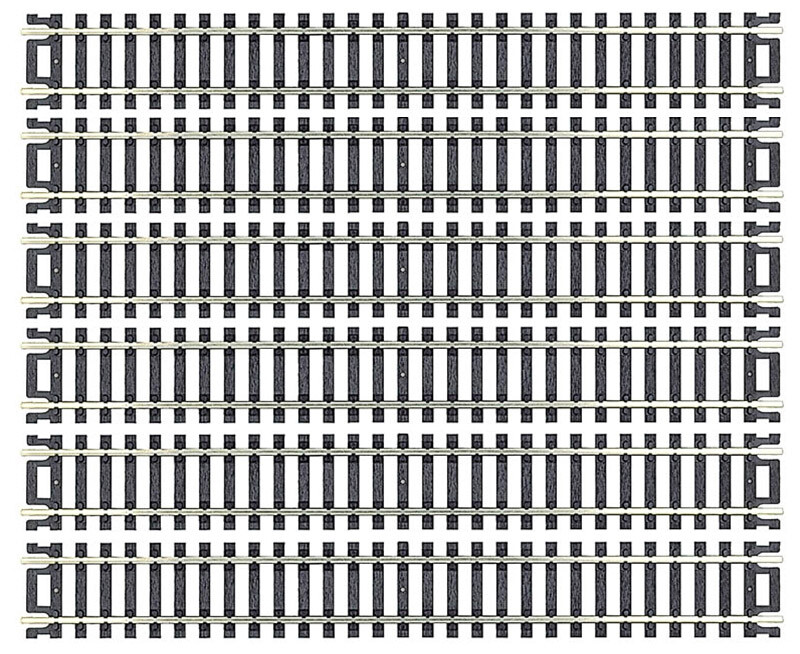 Atlas HO Scale Code 100 9" Straight 6-Pack Model Train Track