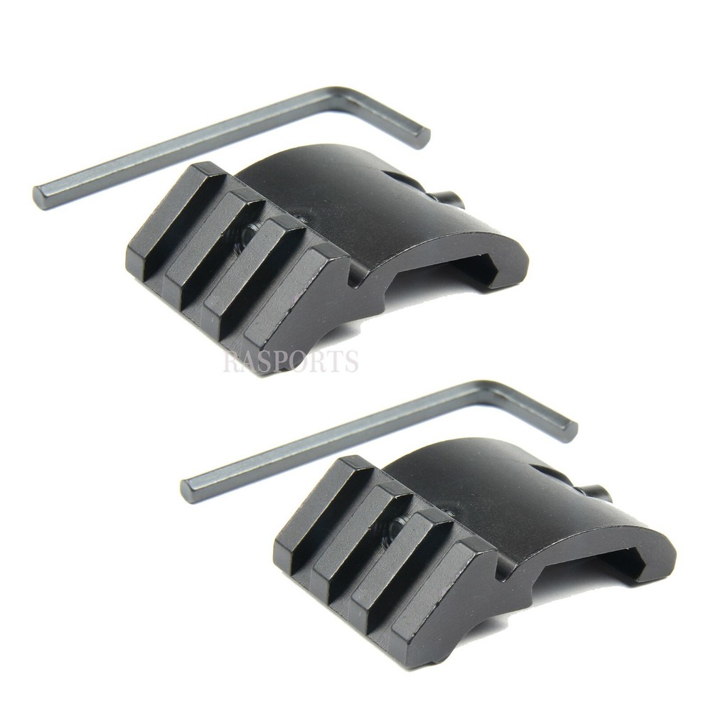 2PCS 45 DEGREE LOW PROFILE OFFSET ANGLE PICATINNY RAIL MOUNT 20MM