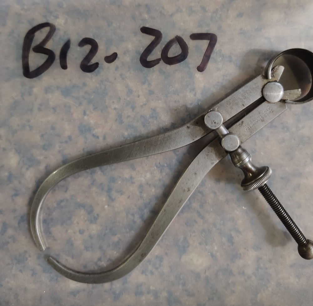 🗽 VINTAGE L S.STARRETT 4" OD CALIPER