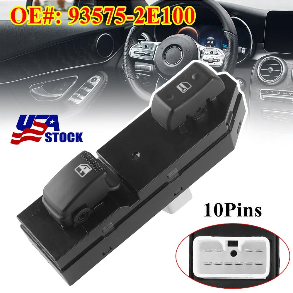 Power Window Switch 935752E100, Front Right Passenger Side Control 93575-2E100✈