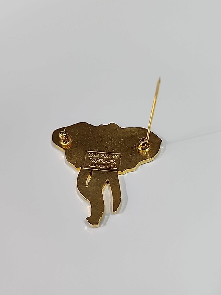 African Elephant Lapel Pin Large Size By William Spear