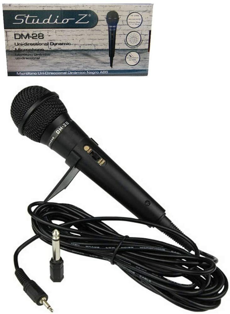 New Studio Z Microphone DM-28 Handheld Unidirectional Shure Professional Karaoke