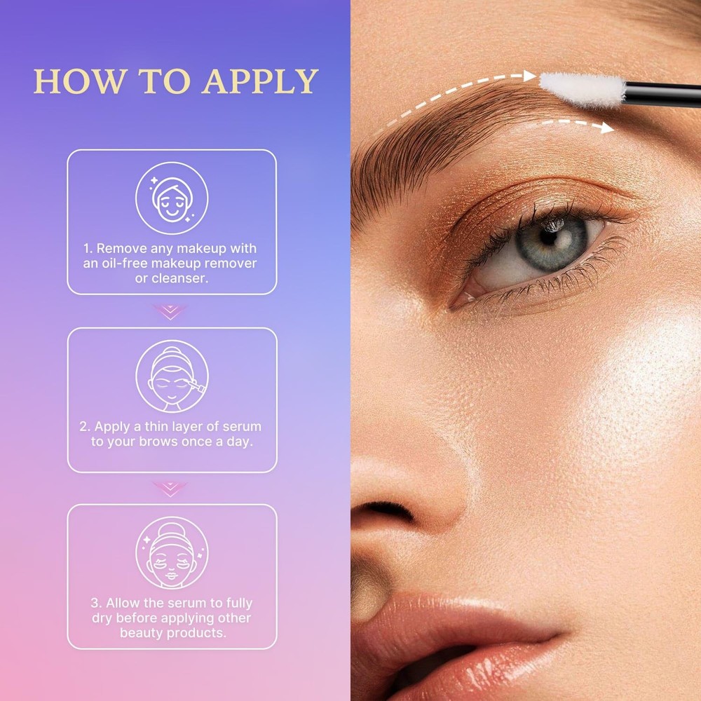 Eyebrow Growth Serum, Fuller Thicker Brows, 3mL