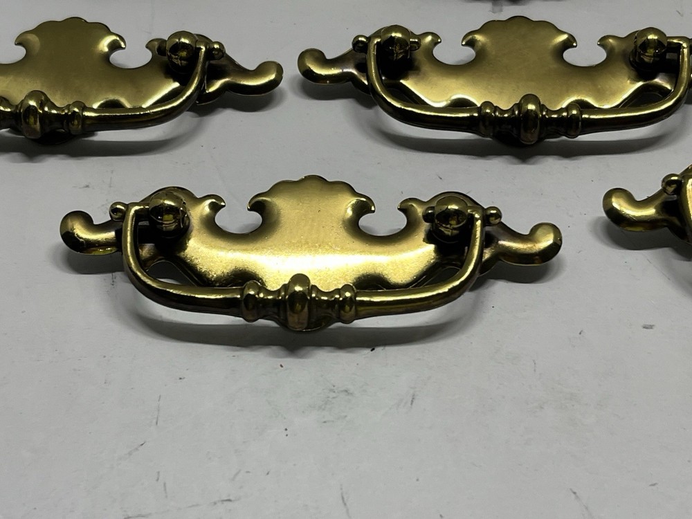 VTG Lot (8) NOS Batwing Style Drop Bail Drawer Pulls