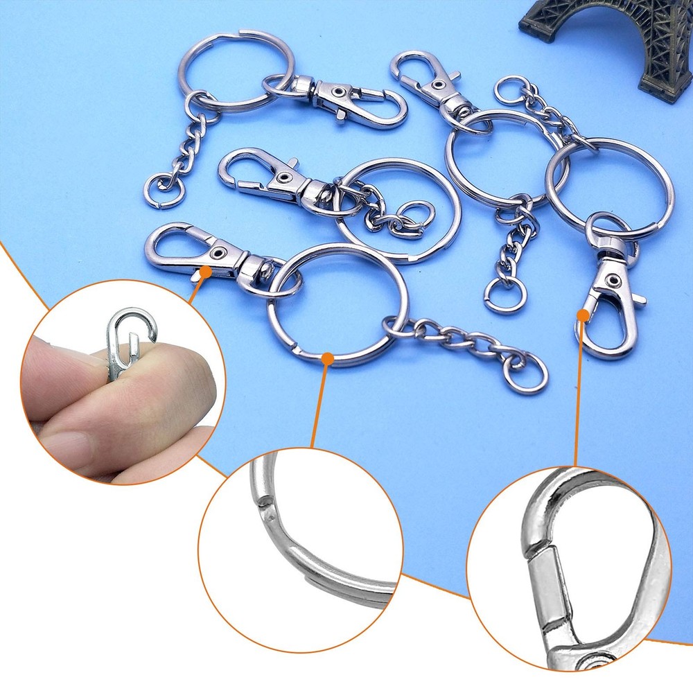 150Pcs Swivel Snap Hook Set,Stainless Small, Set