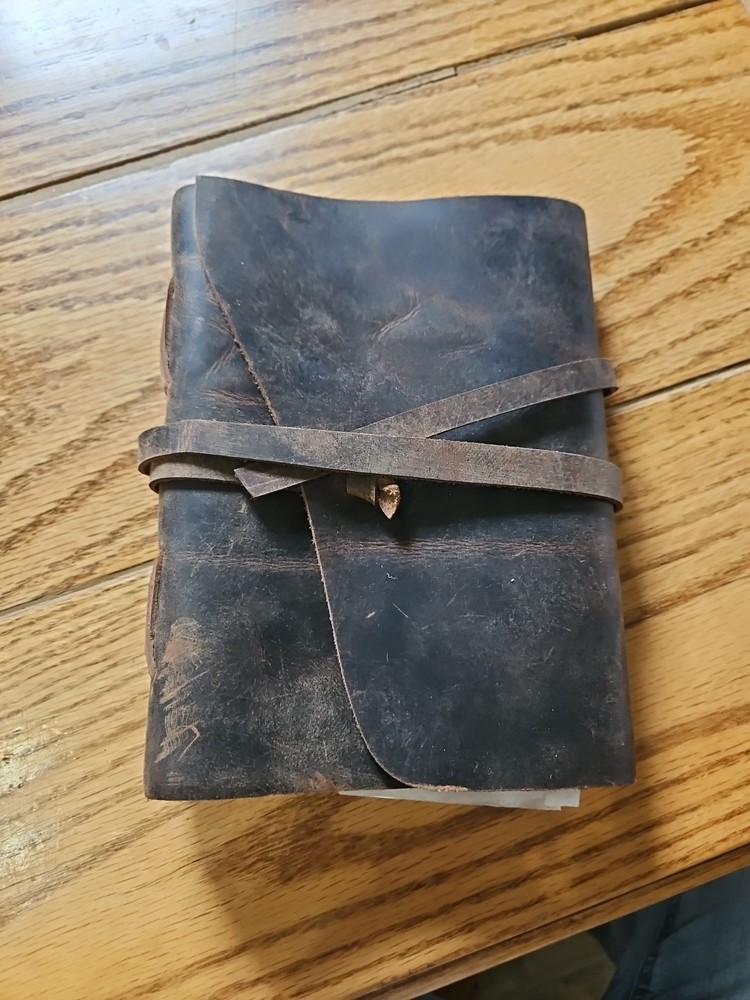 Classic Leather Diary - Leather Diary With Belt Lock - Brown