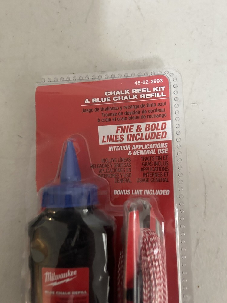 Milwaukee 48-22-3993 100' Precision Line Chalk Refill Blue Refill