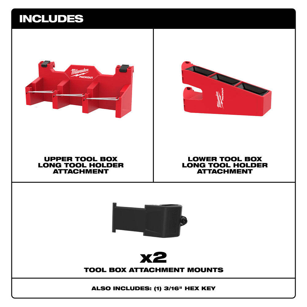 Milwaukee 48-22-8607 PACKOUT Tool Box Long Tool Holder Attachment
