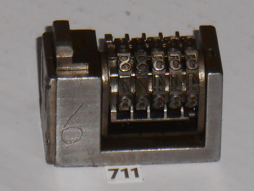 WETTER | Reverse letterpress numbering machine | 711