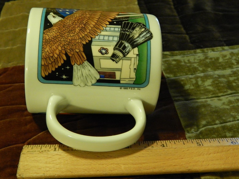 NASA Merch. ~ "Roger That!" (1995) USA Space Program ~ Coffee Mug ~ Ceramic Cup