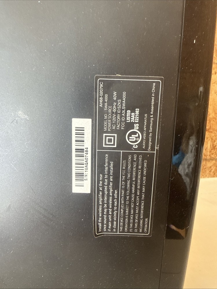 ⭐️⭐️⭐️⭐️⭐️ Samsung SWA-4000 Home Theater Wireless Receiver Module