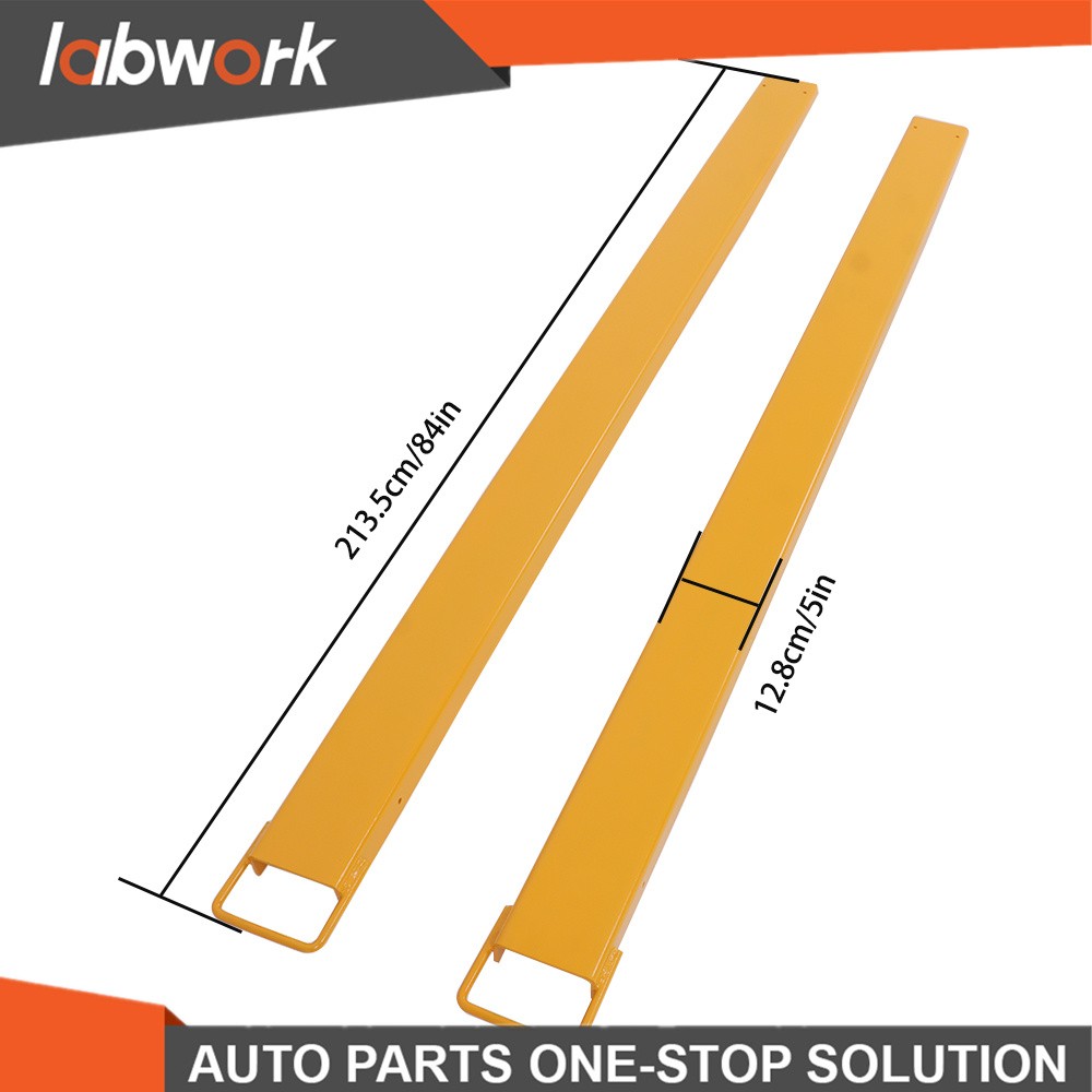 Labwork Pallet Fork Extensions Forklift Extensions 84" x 4.5" Heavy Duty Steel