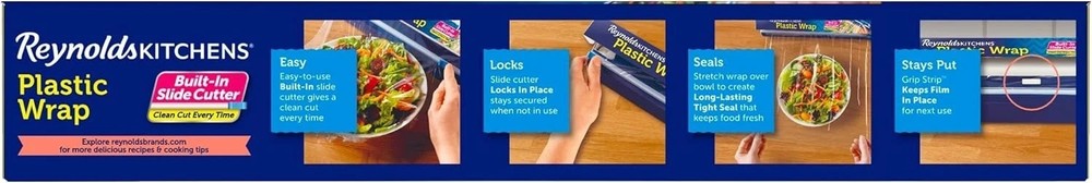Reynolds Kitchens Quick Cut Plastic Wrap 225 Square Feet