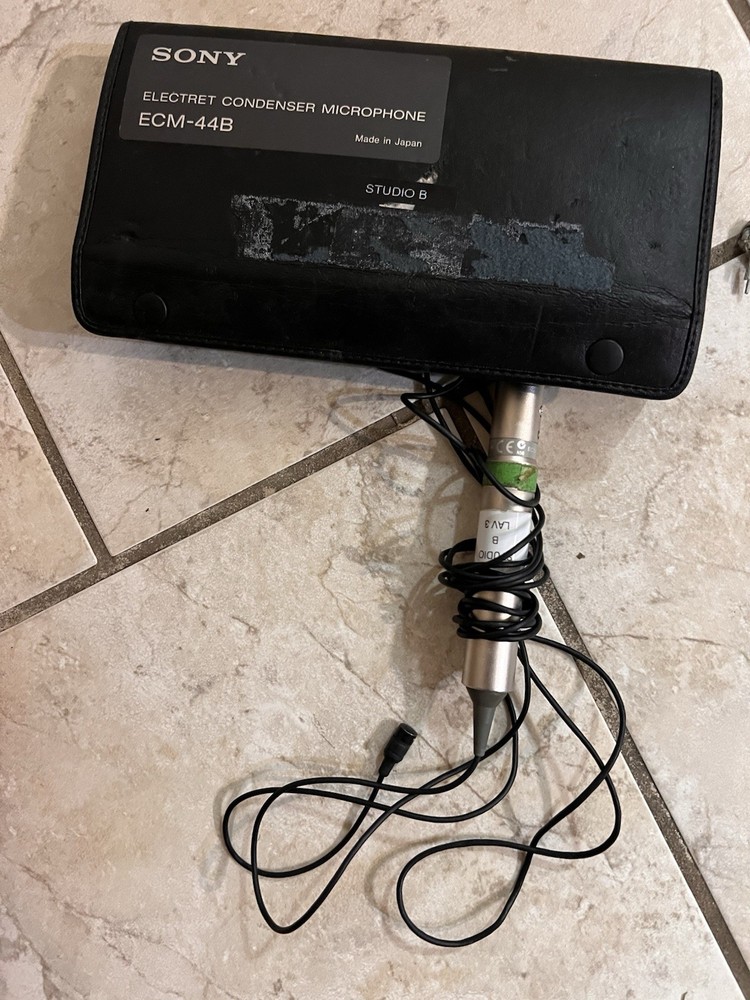 Sony ECM-44B Omni-Directional Lavalier Electret Condenser Microphone - UNTESTED