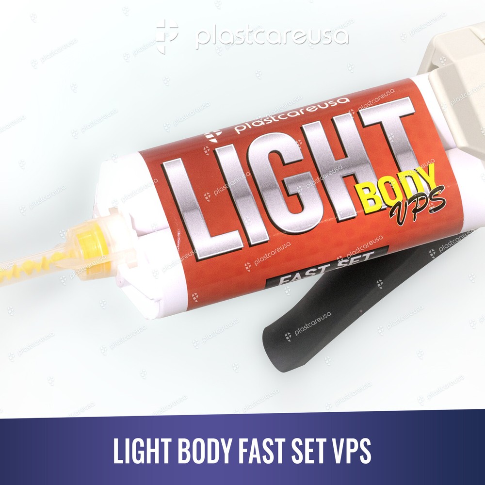 Dental Impression Material Light Body, Fast Set PVS VPS (8 Cartridges)