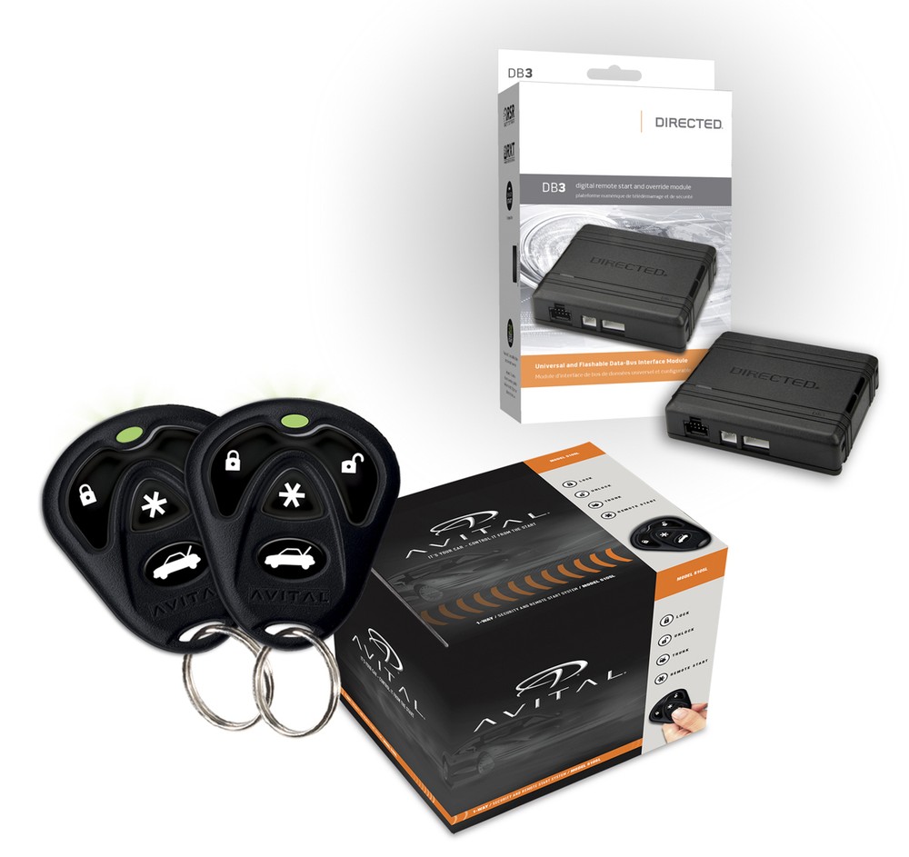 Avital 4105L Remote Start Keyless Entry with DB3 Bypass Module Package 1500 Ft
