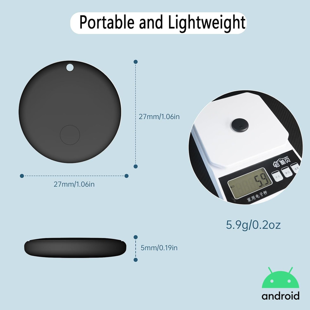 Bluetooth Tracker Android - 2 Pack, Item Finders Locators Work with Google Find