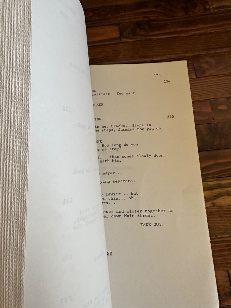 DOC HOLLYWOOD MICHAEL J. FOX MOVIE ORIGINAL SCREENPLAY SCRIPT