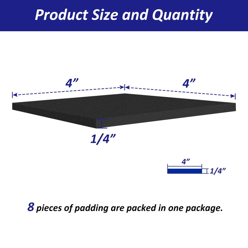 Foam Padding Sheets with Adhesive Backing - Self Stick Neoprene Insulation Fo...
