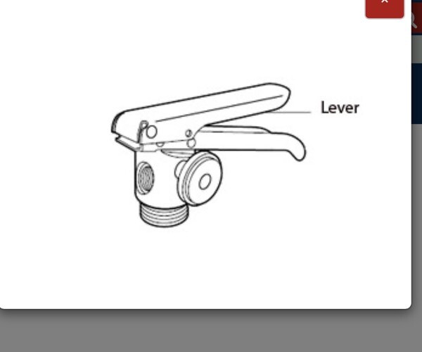 Badger 16438B Fire Extinguisher Parts - Lever Replacement