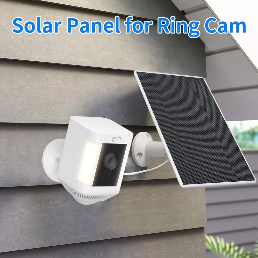 Solar Panel for Ring Camera, 4W Charger Compatible with Spotlight 1Pack