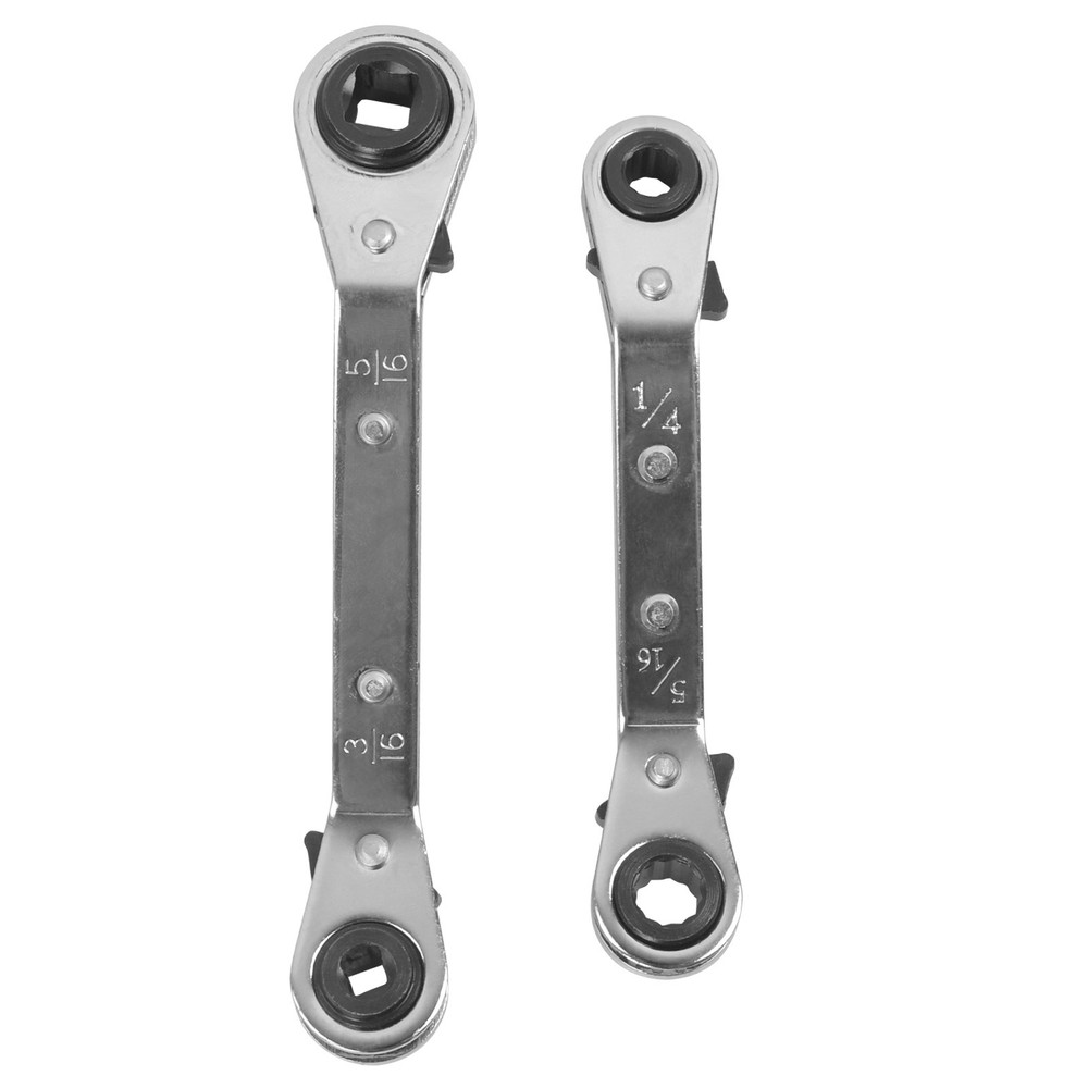 Valve Core Remover Installer Tool & HVAC Service Wrench with Hex Bit Adapter Kit