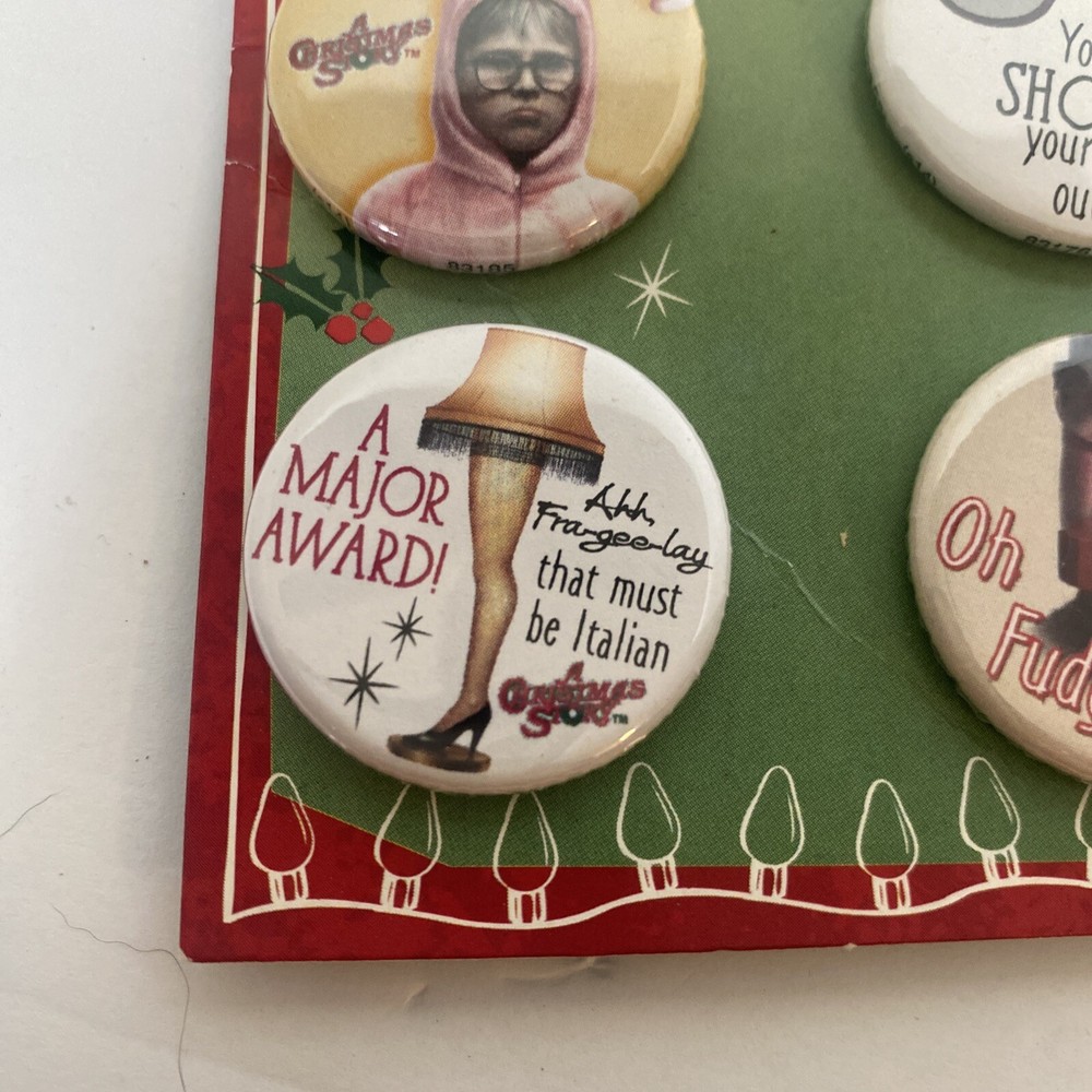 A Christmas Story Buttons Pack 4 Different Buttons