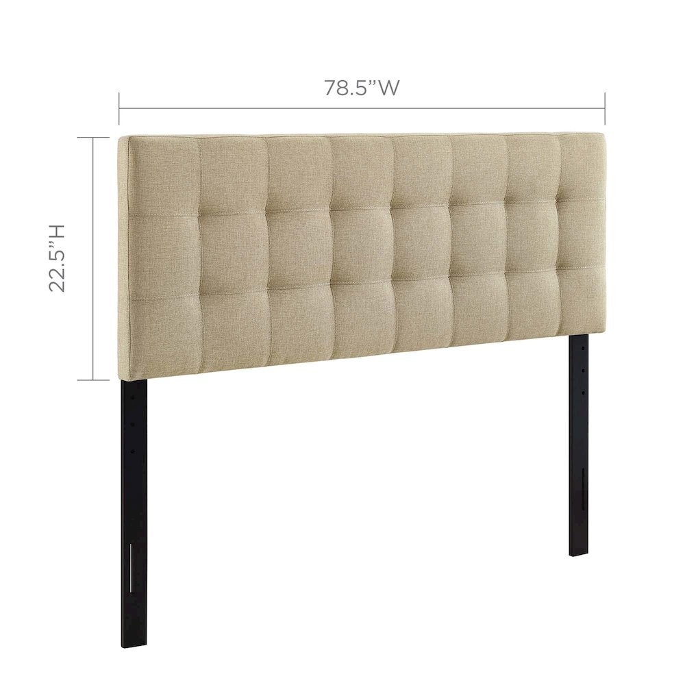 Lily Upholstered Fabric King Headboard