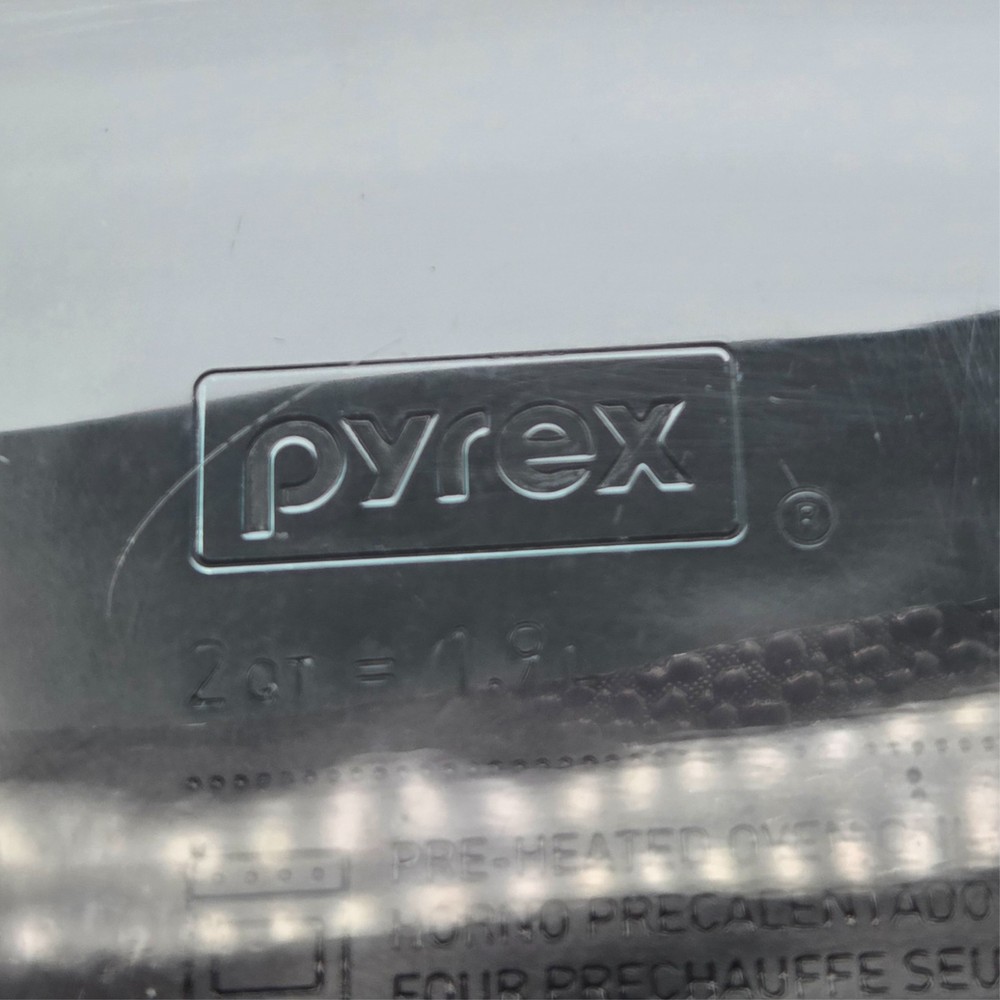 Pyrex Easy Grab Handles Clear Blue Glass Rectangular Casserole Dish With Lid