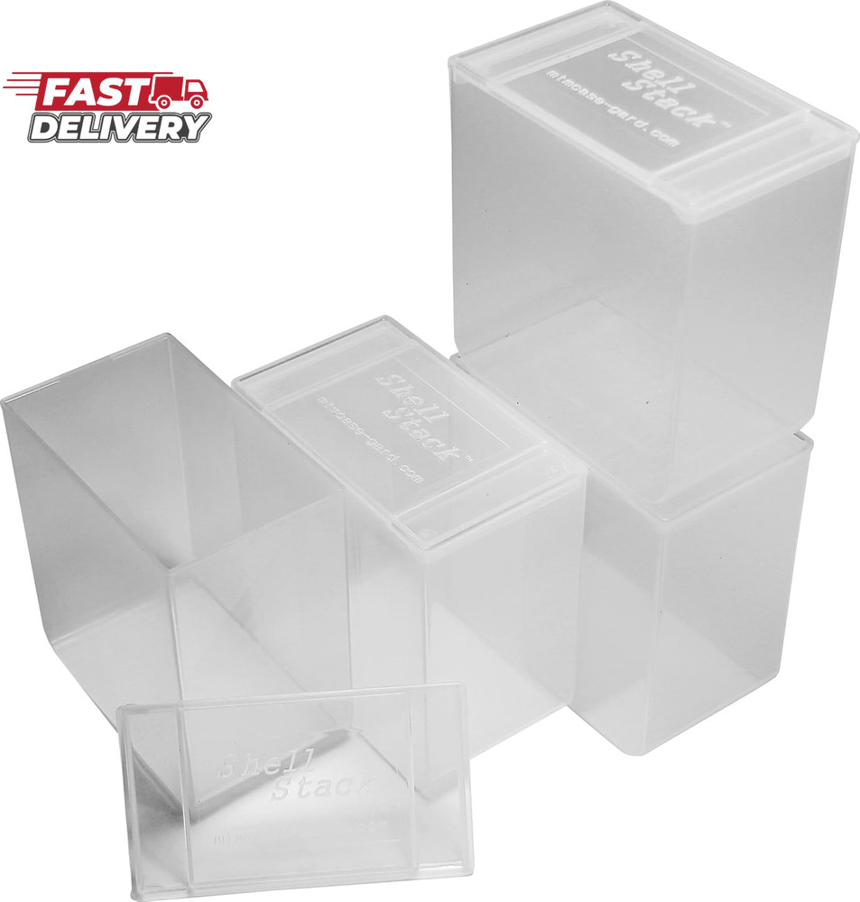 MTM SS25-00 Shell Stack 25 round Compact Shotshell Storage Box, Clear See-Thru,