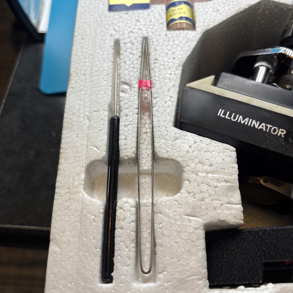 Vintage Creative Science 600 X Microscope Lab with instructions