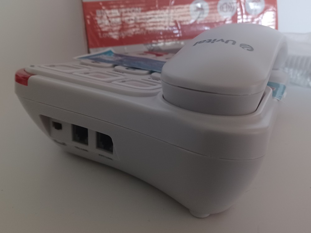 Big Button Phone for Seniors - Simple Basic Telephone for Elderly, White Telepho