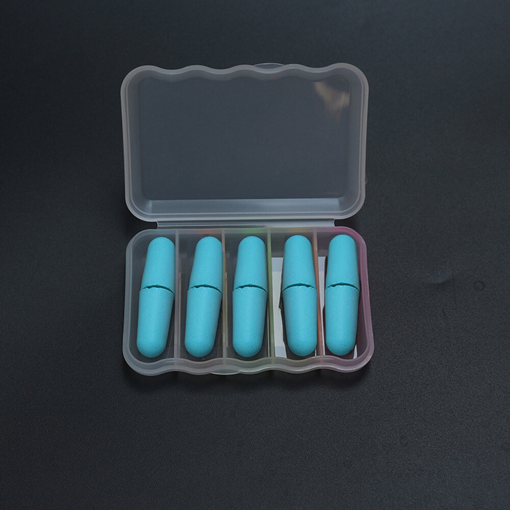 Blue Soft Reusable Silicone Ear Plugs Noise Cancelling Protector Study / Sleep