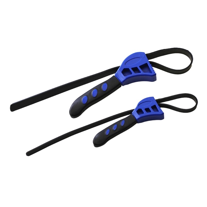2Pcs Strap Wrench Set Rubber Strap Wrench Strap Wrench Multifunction