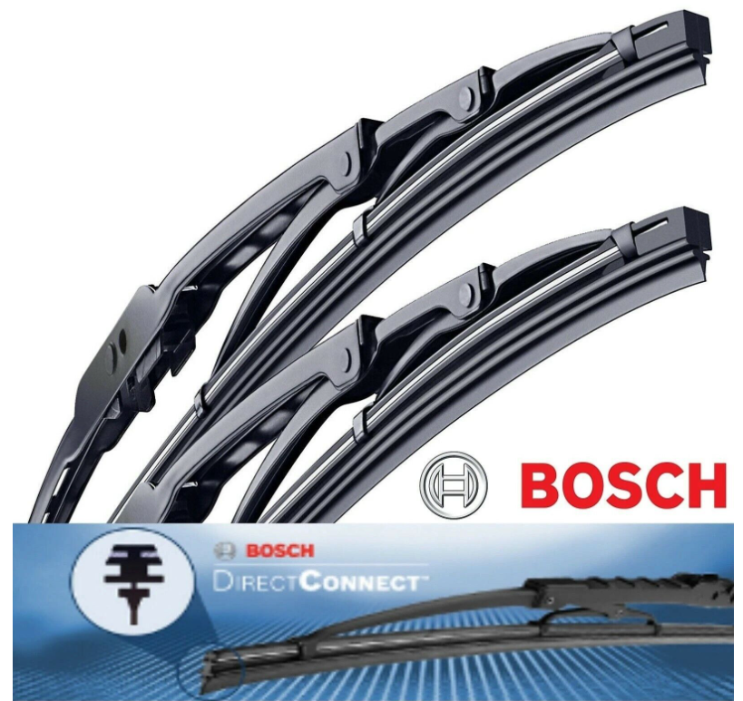 2PCS BOSCH Windshield Wiper Blades Direct Connect Front 24" for Chrysler Dodge.