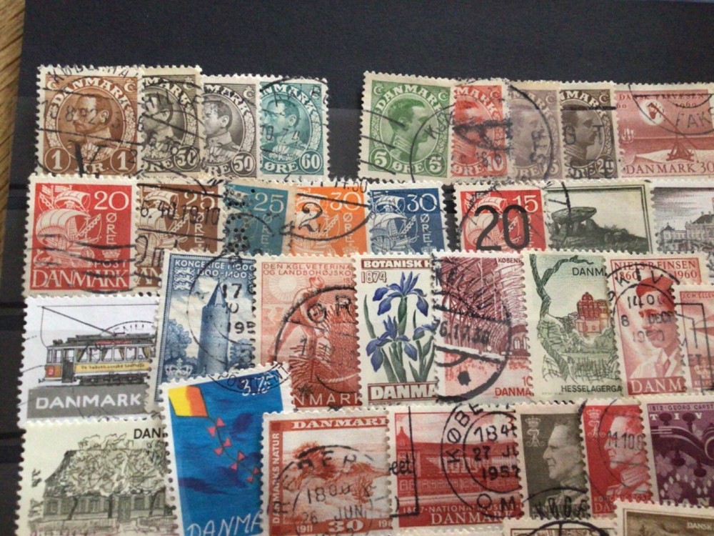 Denmark mounted mint or used stamps A12360