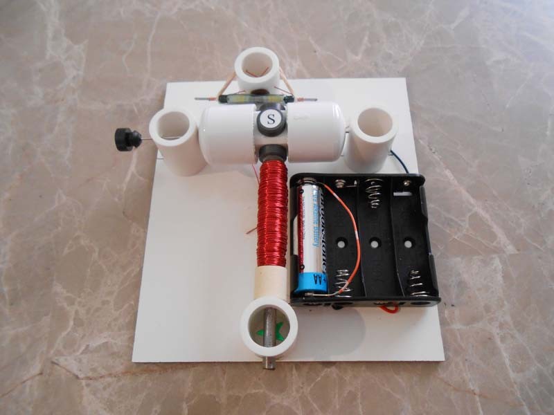 DIY SIMPLE REED SWITCH MOTOR KIT #4 SCIENCE FAIR PROJECT ELECTRICITY EDUCATIONAL